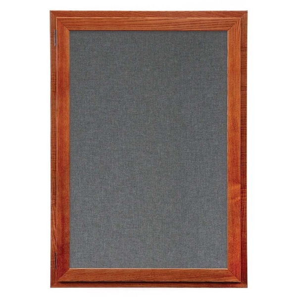 Outdoor Enclosed Combo Board, 72"x36", Black Frame/Blue & Amethyst